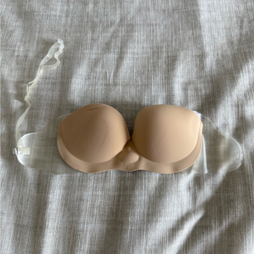 Strapless Adhesive Backless Bra with invisible air pads for push up effect